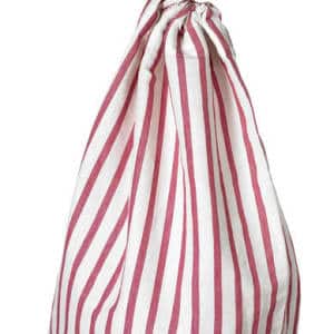 <img src="Laundry Bag.jpg" alt="Pink striped laundry bag in cotton cloth"> 
