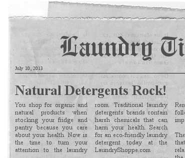 Natural detergent rocks!