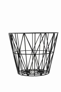Vintage Wire  Basket - Ebony 