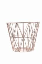 Vintage Wire Laundry Basket – Rose