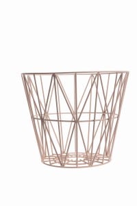 Vintage Wire Basket - Rose