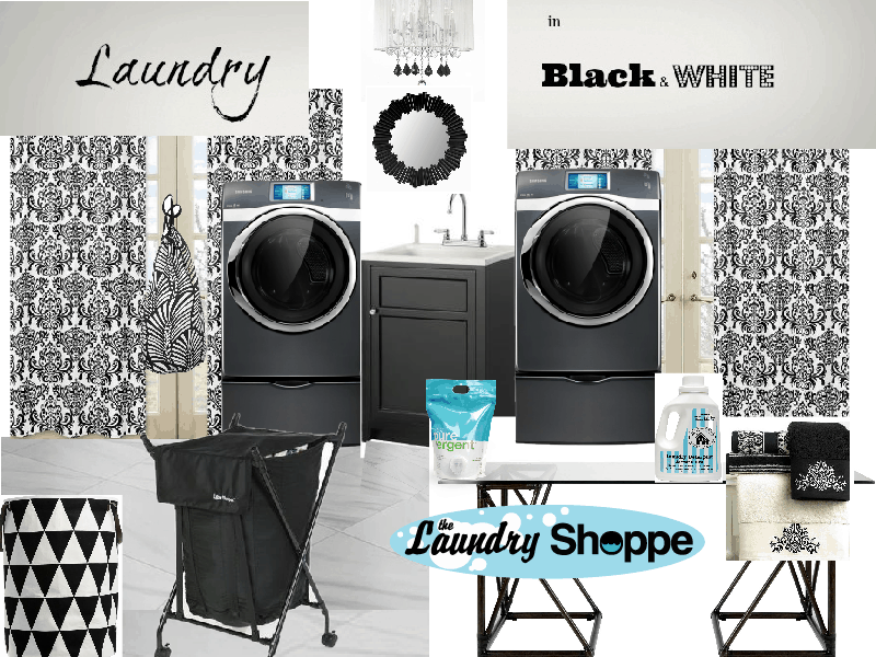  <img src="laundry room.jpg" alt="black and white laundry room decor ideas"> 