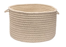 Braided Wool Basket – Cream Delight