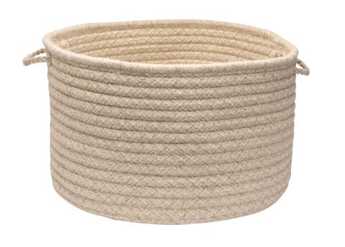  <img src="wool basket.jpg" alt="braided wool basket in natural"> 