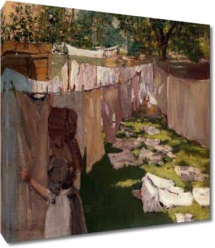 <img src="laundry art.jpg" alt="william merritt chase wash day canvas wrapped print">