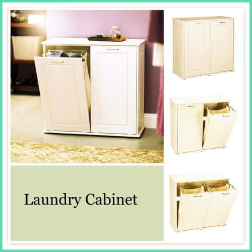 Laundry Hamper Cabinet Tilting, Laundry Cabinet With Hamper