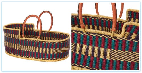  <img src="Moses Basket.jpg" alt="Fair Trade Woven African Moses Baby Basket"> 