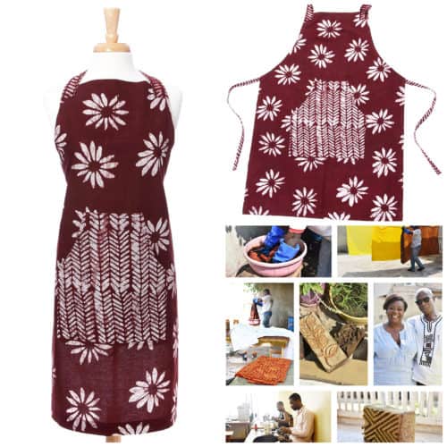 <img src="apron.jpg" alt="Batik Kitchen Apron with pockets in cute floral design"/> 